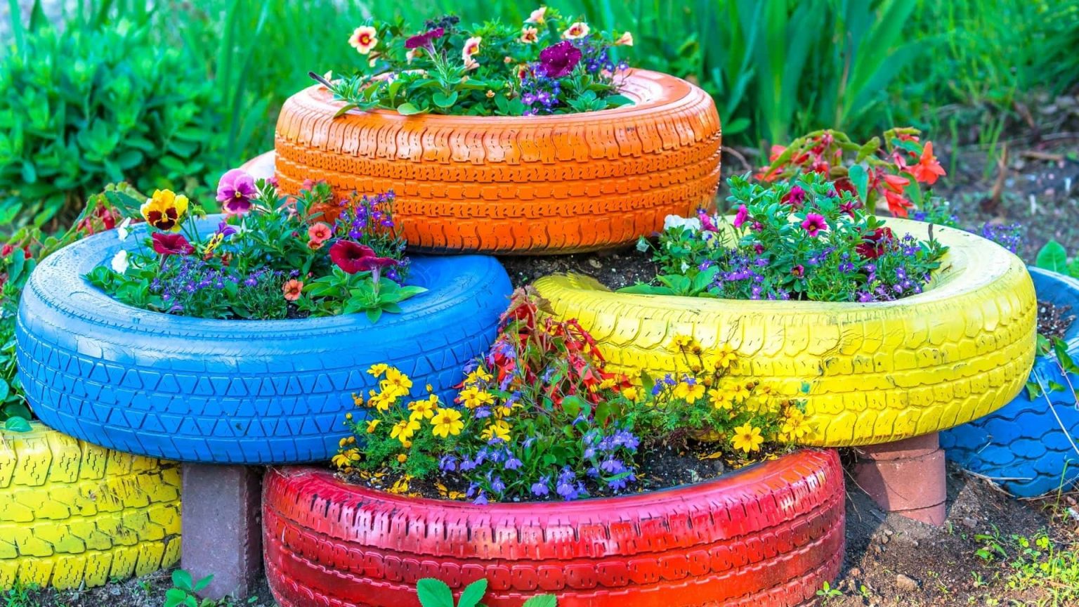 13 Tire Garden Ideas for Home How to Use Tires as Planters