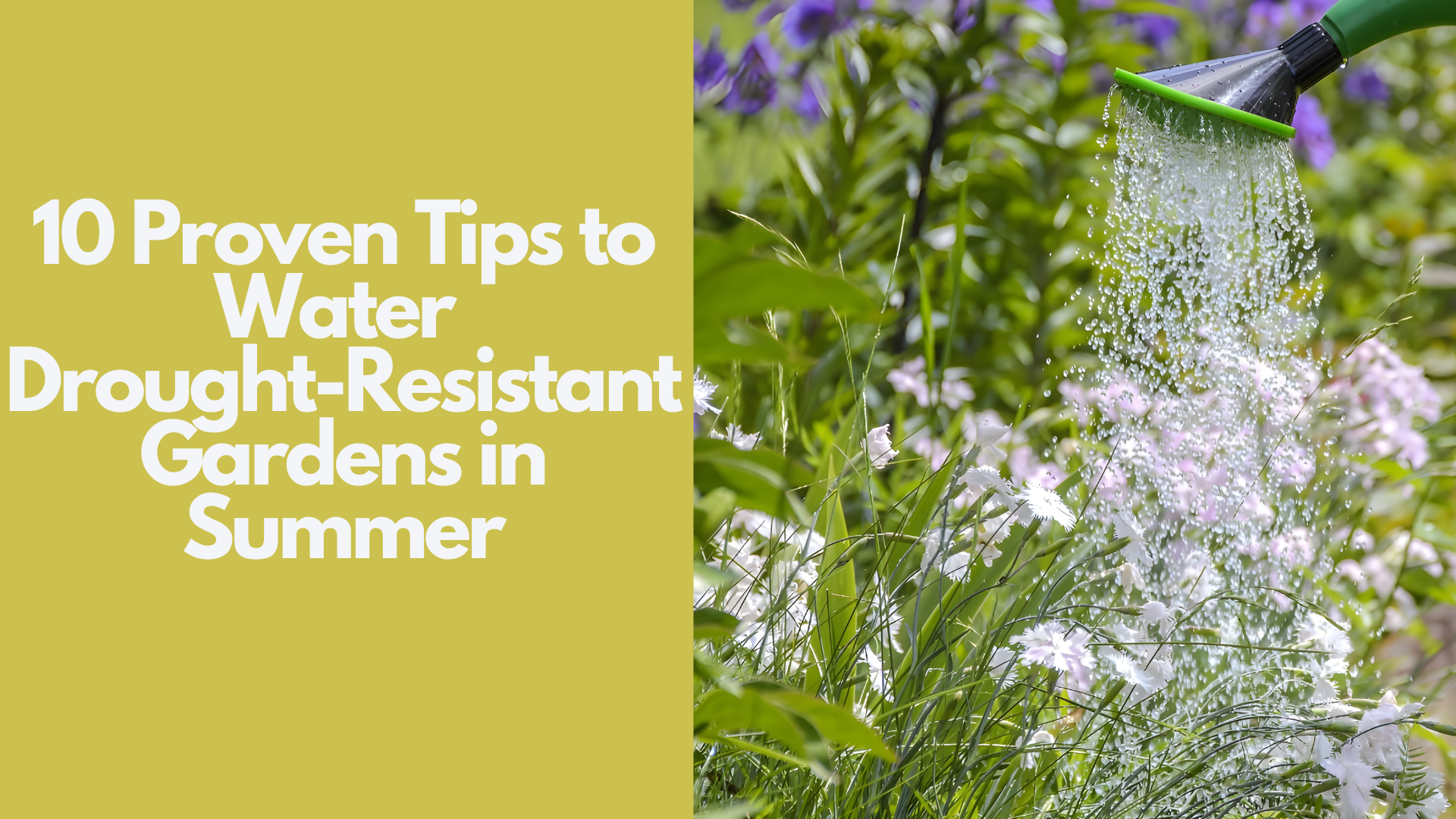 10 Proven Tips to Water Drought-Resistant Gardens in Summer 2 10 Proven Tips to Water Drought-Resistant Gardens in Summer